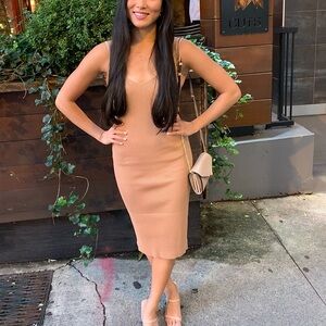 NWT Ribbed Midi Dress